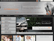 Tablet Screenshot of chirocure.com